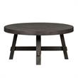 Bowery Hill Modern Splay Leg Round Cocktail Table in Brown
