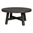 Bowery Hill Modern Splay Leg Round Cocktail Table in Brown