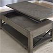 Bowery Hill Distressed Driftwood Lift Top Cocktail Table