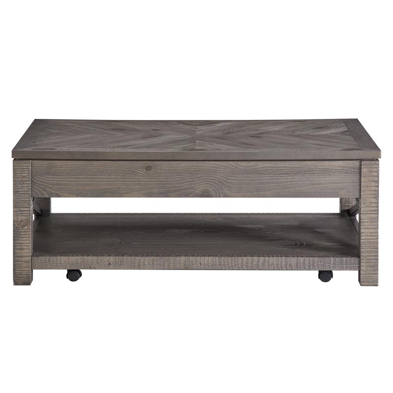 Bowery Hill Distressed Driftwood Lift Top Cocktail Table