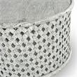 Bowery Hill White Round Wood Cocktail Table