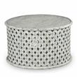 Bowery Hill White Round Wood Cocktail Table