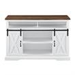 Bowery Hill Farmhouse Wood Sliding Barn Door Console or TVs up to 52