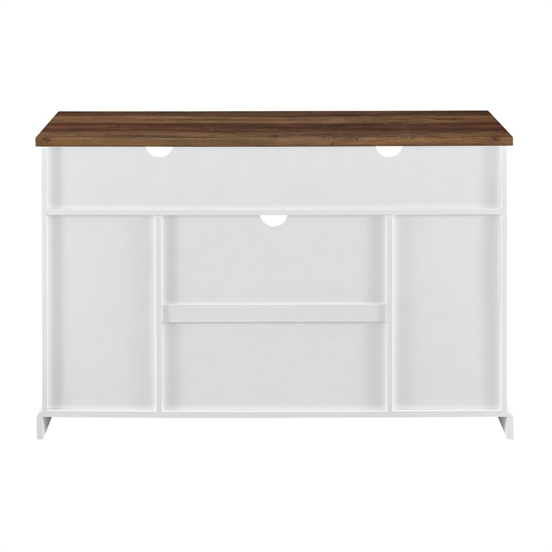 Bowery Hill Farmhouse Wood Sliding Barn Door Console or TVs up to 52