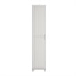 Bowery Hill Wood White Storage Cabinet Rectangular Waterproof 74.29