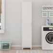 Bowery Hill Wood White Storage Cabinet Rectangular Waterproof 74.29