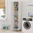 Bowery Hill Wood White Storage Cabinet Rectangular Waterproof 74.29