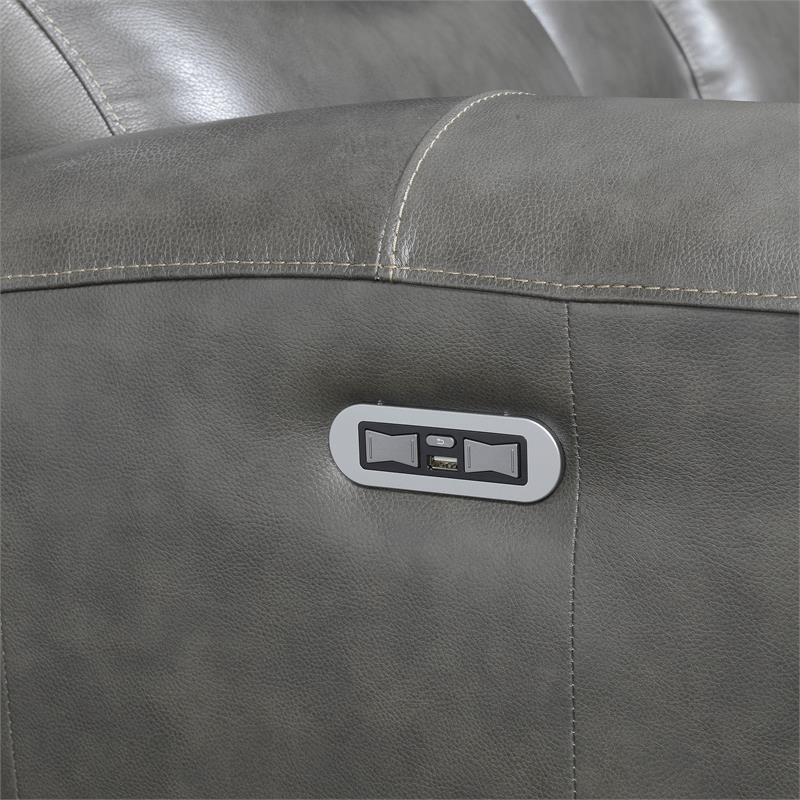 Bowery Hill Leather Power Reclining Sofa