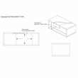 Bowery Hill Contemporary Glass Insert Coffee Table in Marble White