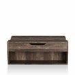 Bowery Hill Particle Board Brown Coffee Table Rectangular Lift Top 41