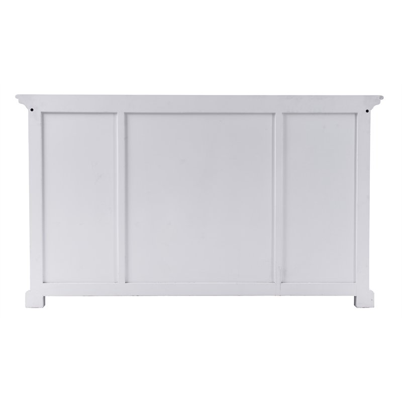 Bowery Hill Mahogany White Buffet Rectangular Assembled