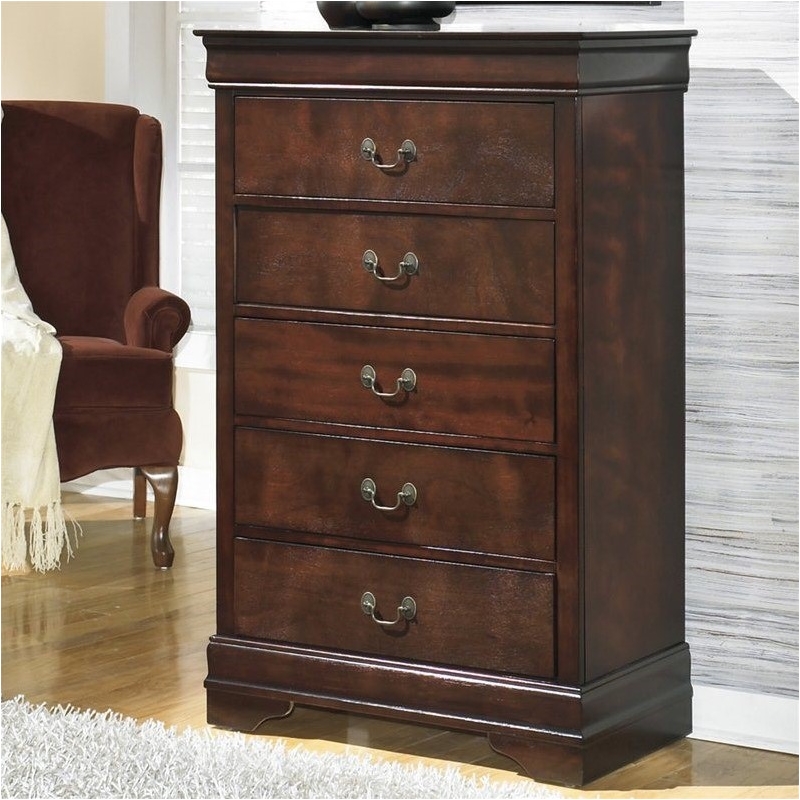Bowery Hill Wood Warm Dark Brown Chest Rectangular 48.38