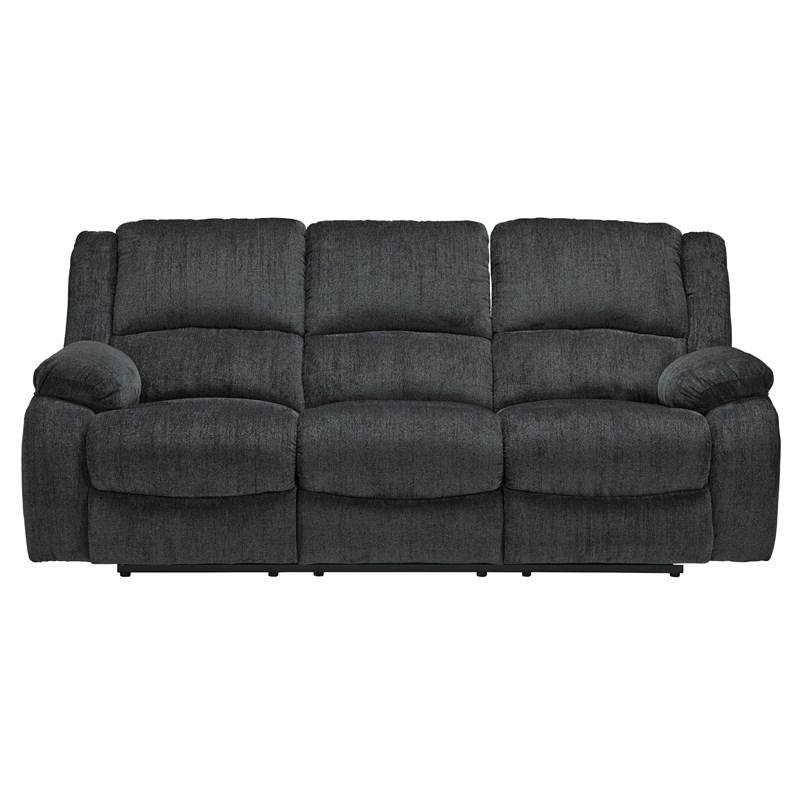 Bowery Hill Contemporary Power Reclining Sofa in Slate