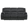 Bowery Hill Contemporary Power Reclining Sofa in Slate