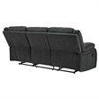 Bowery Hill Contemporary Power Reclining Sofa in Slate
