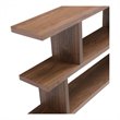 Bowery Hill 2-Shelf Contemporary Veneer Wood Bookcases in Brown