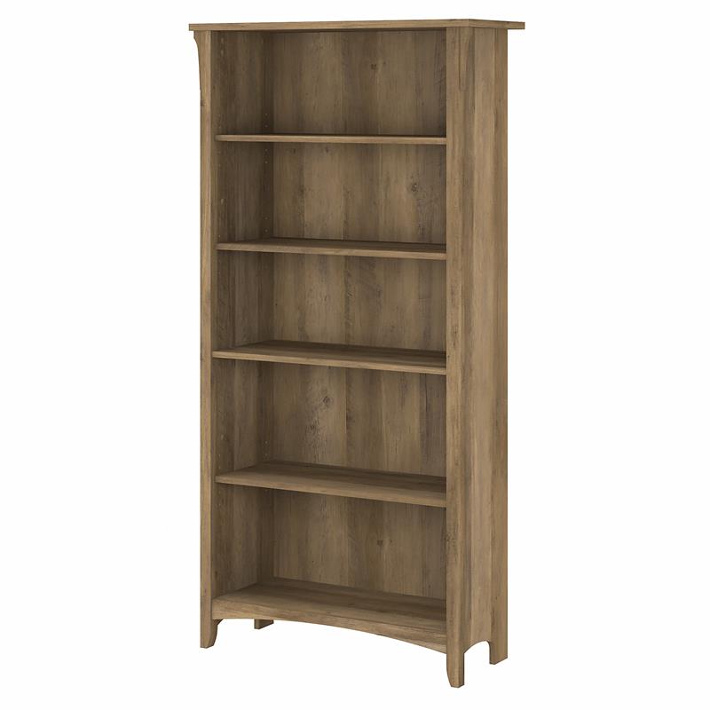 Bowery Hill Tall 5 Shelf Bookcase in Reclaimed Pine - Engineered Wood