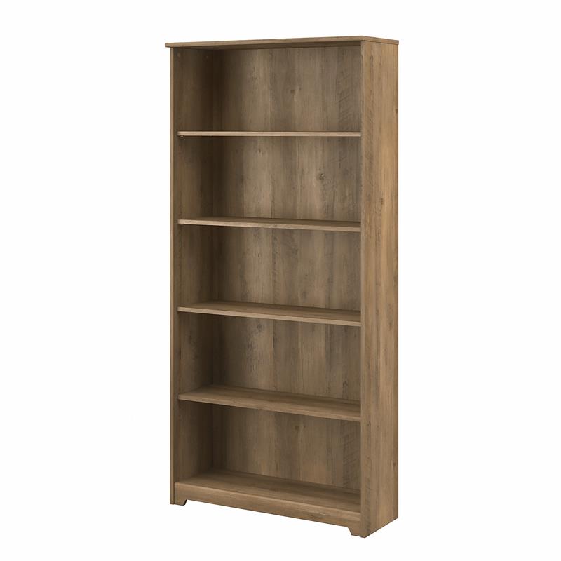Bowery Hill Tall 5 Shelf Bookcase in Reclaimed Pine - Engineered Wood