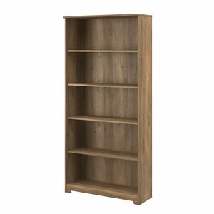 Bowery Hill Tall 5 Shelf Bookcase in Reclaimed Pine - Engineered Wood