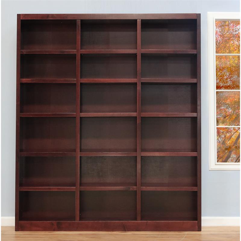 Bowery Hill Wood Cherry Bookcase Rectangular 84