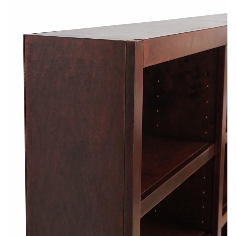 Bowery Hill Wood Cherry Bookcase Rectangular 84