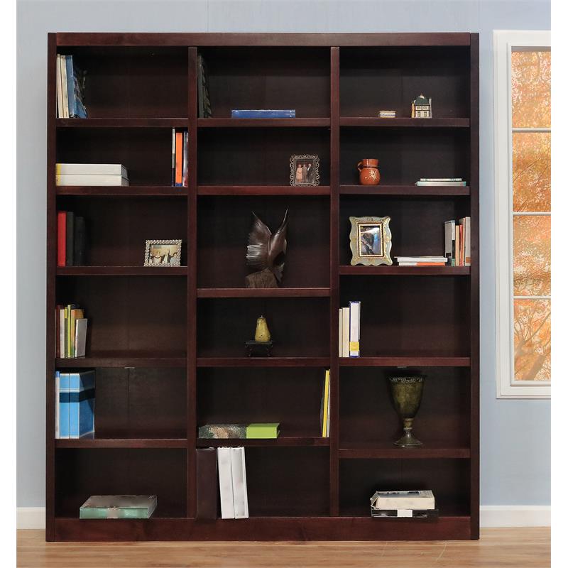Bowery Hill Wood Cherry Bookcase Rectangular 84