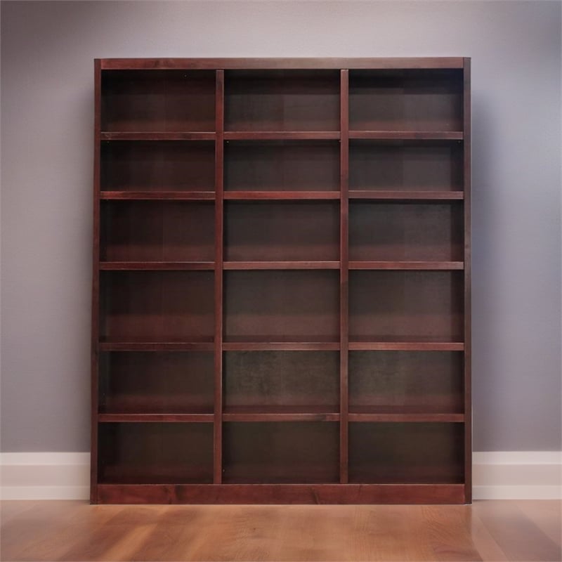 Bowery Hill Wood Cherry Bookcase Rectangular 84