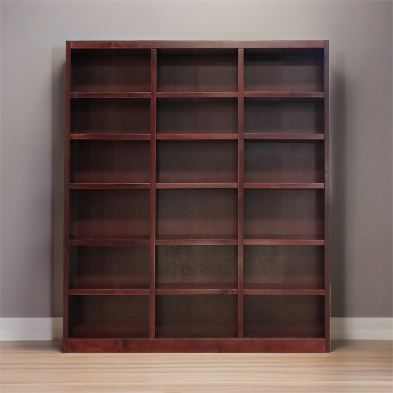 Bowery Hill Wood Cherry Bookcase Rectangular 84