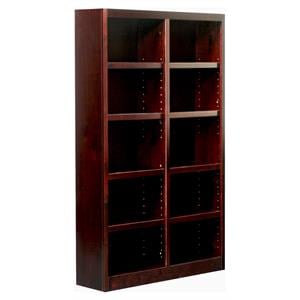 Bowery Hill Wood Cherry Bookcase Rectangular 72&quot Unassembled