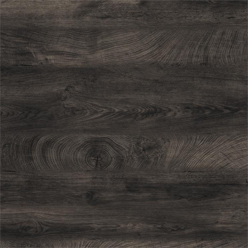 Bowery Hill 5 Shelves Coastal Wood Tall Bookcase in Dark Gray