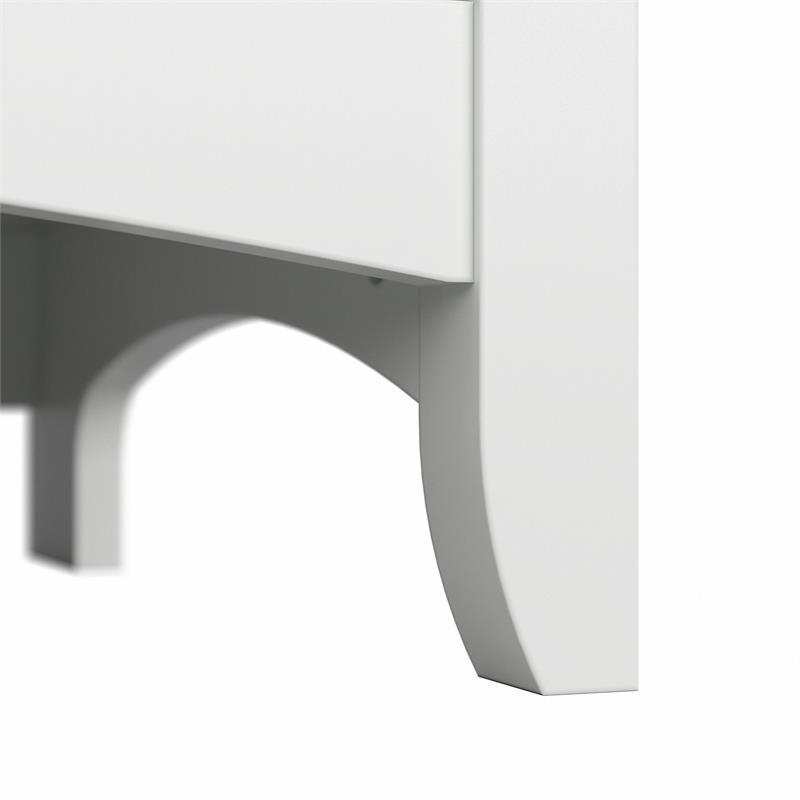 Bowery Hill Wood Pure White and Shiplap Gray Bookcase Rectangular Tall 32