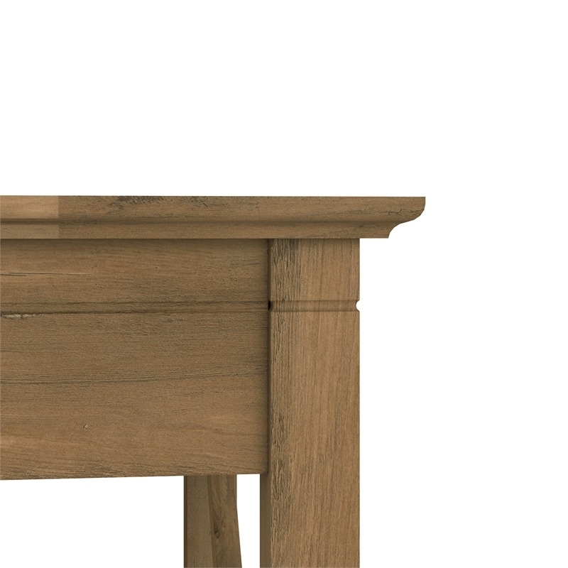 Bowery Hill Contemporary Engineered Wood End Table with Storage in Pine