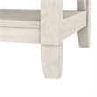 Bowery Hill Engineered Wood White End Table Rectangular Storage 20