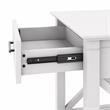 Bowery Hill Farmhouse Engineered Wood End Table with Storage in White
