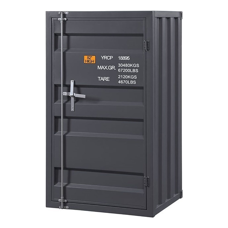 Bowery Hill Metal Gunmetal Gray Chest Rectangular 48