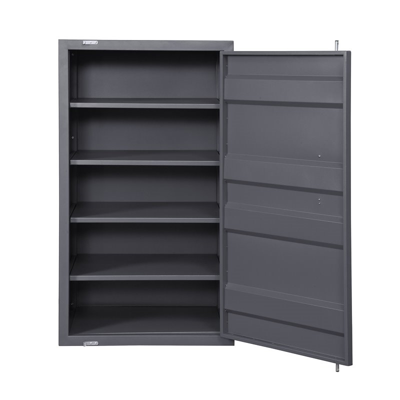 Bowery Hill Metal Gunmetal Gray Chest Rectangular 48