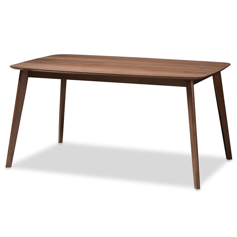 Bowery Hill Mid-Century Grey and Walnut Brown Finished Wood 5-Piece Dining Set
