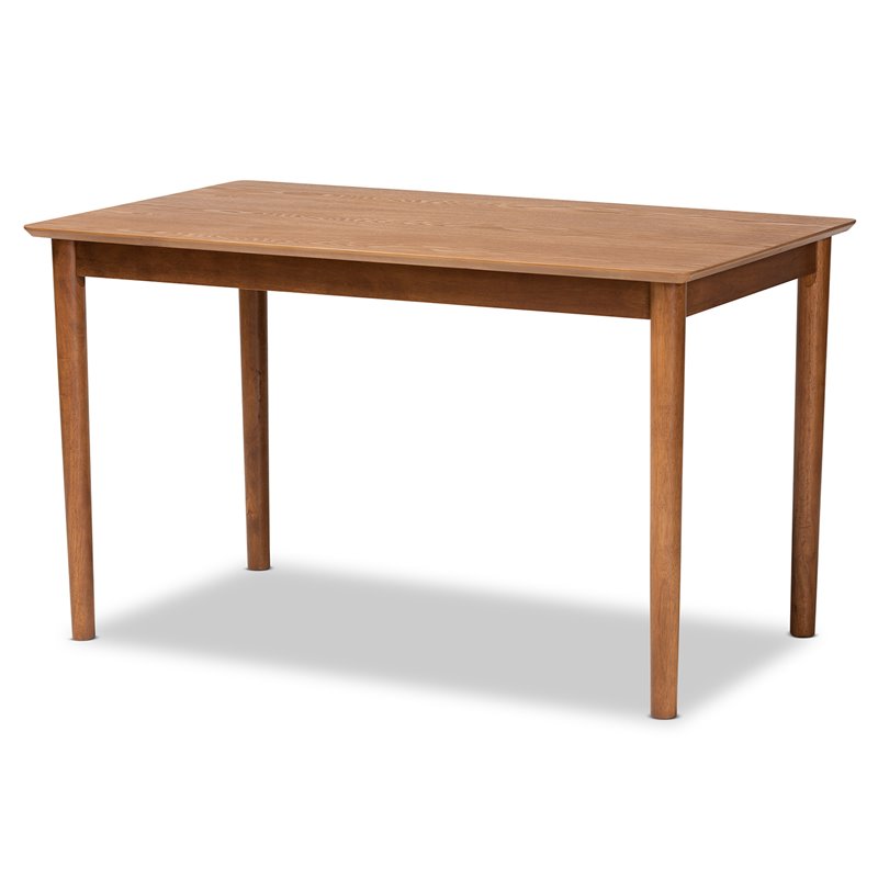 Bowery Hill Beige and Walnut Brown Finished Wood 5-Piece Dining Set