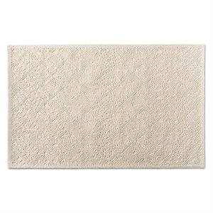 Bowery Hill Modern Ivory Handwoven Wool Area Rug