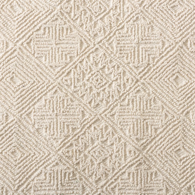 Bowery Hill Modern Ivory Handwoven Wool Area Rug