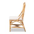 Bowery Hill Rattan Natural Chair Rectangular Fully Assembled 40.2