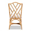 Bowery Hill Rattan Natural Chair Rectangular Fully Assembled 40.2