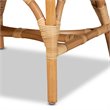Bowery Hill Rattan Natural Chair Rectangular Fully Assembled 40.2