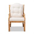 Bowery Hill Natural Finished Rattan Armchair