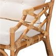 Bowery Hill Natural Finished Rattan Armchair