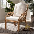 Bowery Hill Natural Finished Rattan Armchair