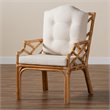 Bowery Hill Natural Finished Rattan Armchair