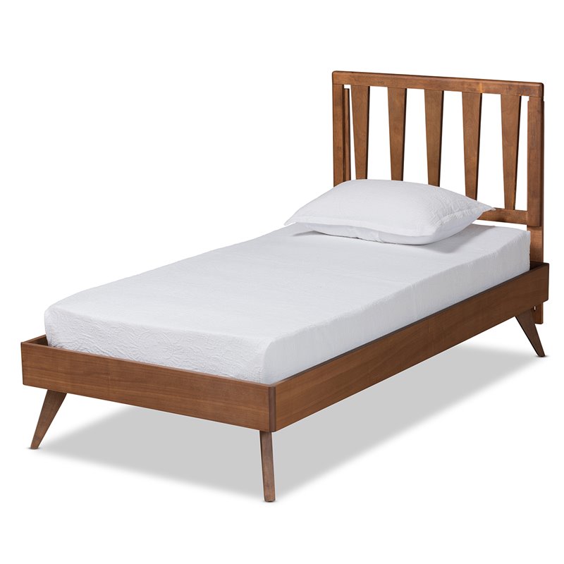 Bowery Hill Ash Walnut Finished Wood Full Size Bed