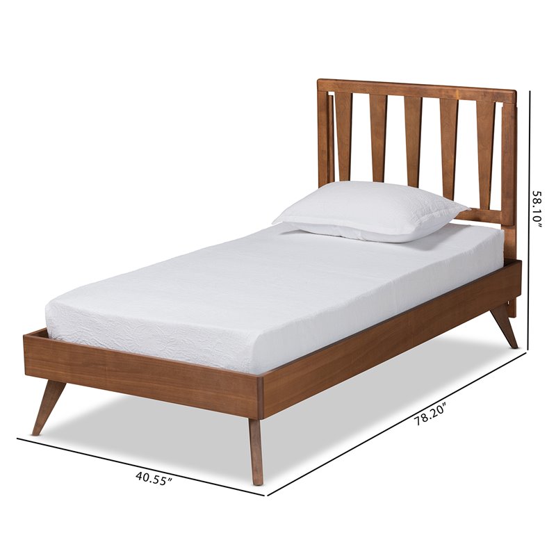 Bowery Hill Ash Walnut Finished Wood Full Size Bed