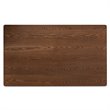 Bowery Hill Walnut Brown Finished Wood Dining Table